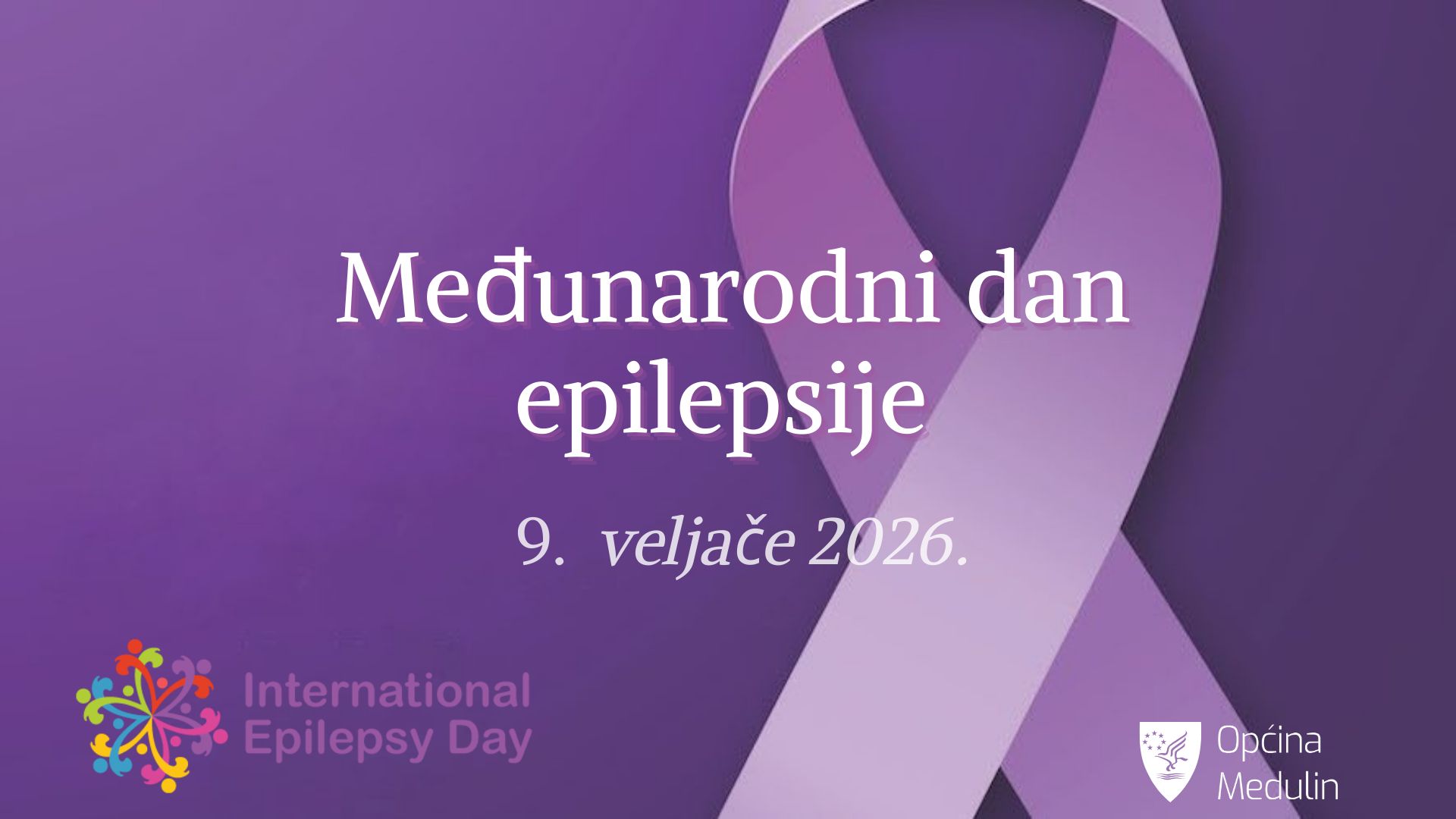 Ljubičasto svjetlo Malina na vitar kao znak podrške osobama s epilepsijom